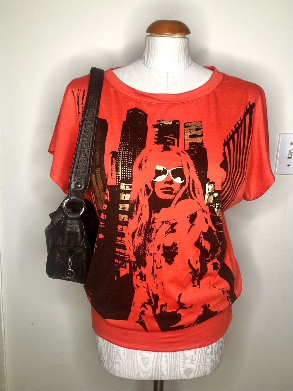 2000s Women's Graphic Short Sleeve Top